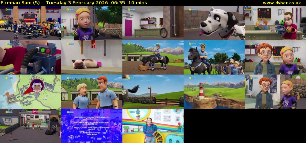 Fireman Sam (5) Tuesday 3 February 2026 06:35 - 06:45