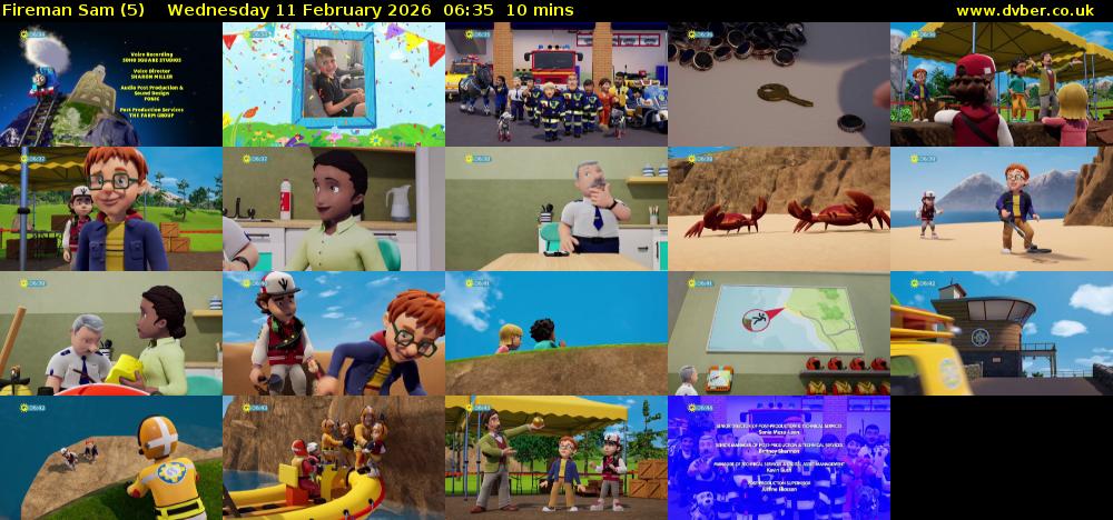 Fireman Sam (5) Wednesday 11 February 2026 06:35 - 06:45