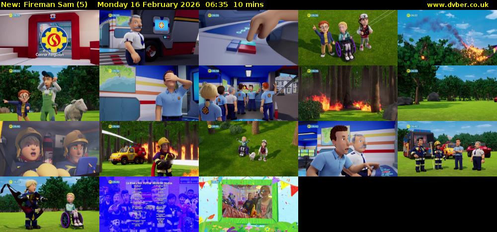 Fireman Sam (5) Monday 16 February 2026 06:35 - 06:45