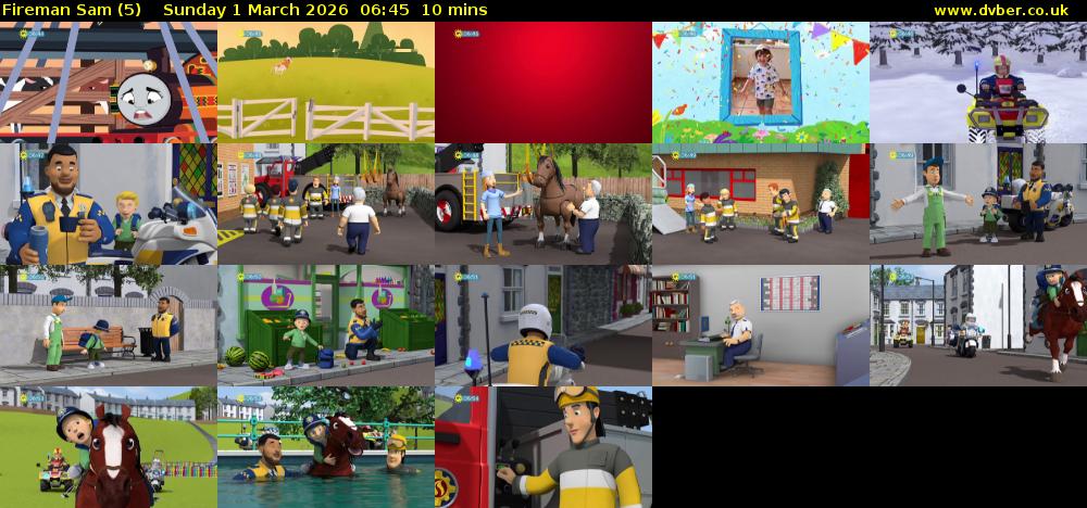 Fireman Sam (5) Sunday 1 March 2026 06:45 - 06:55