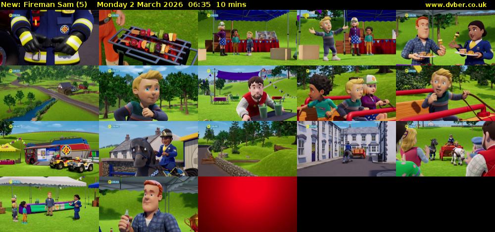 Fireman Sam (5) Monday 2 March 2026 06:35 - 06:45