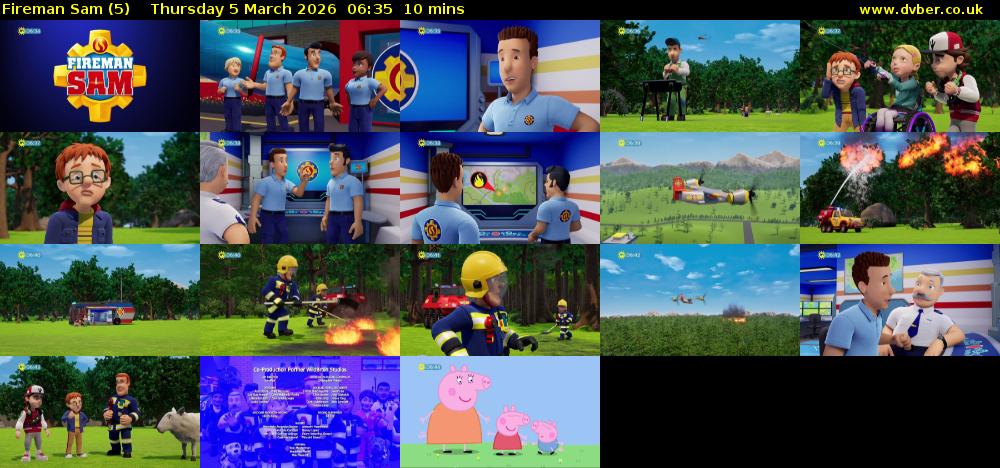 Fireman Sam (5) Thursday 5 March 2026 06:35 - 06:45