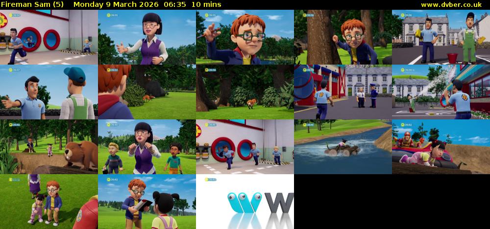Fireman Sam (5) Monday 9 March 2026 06:35 - 06:45