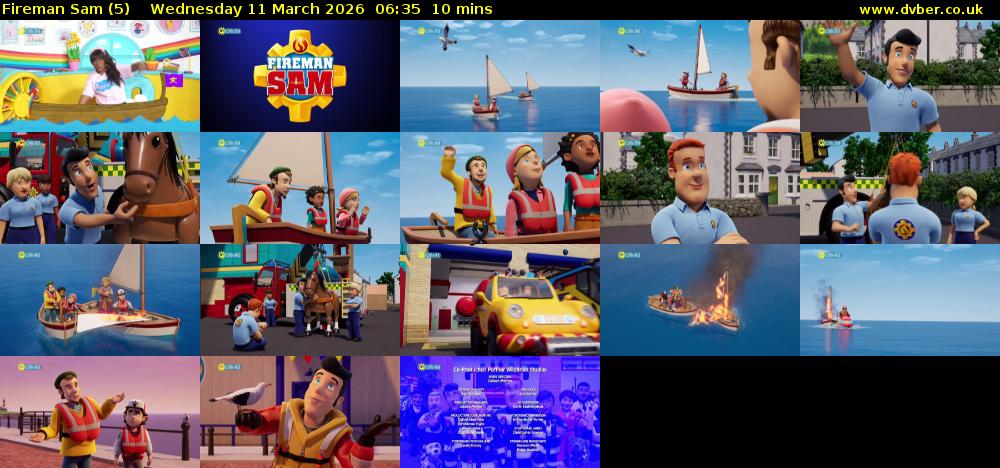Fireman Sam (5) Wednesday 11 March 2026 06:35 - 06:45