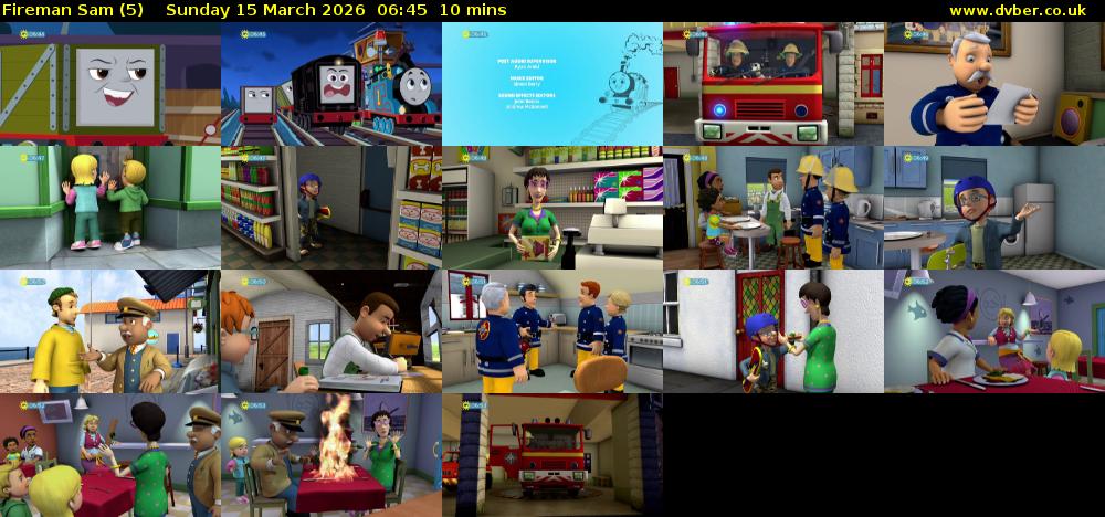 Fireman Sam (5) Sunday 15 March 2026 06:45 - 06:55