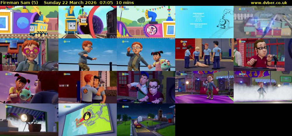 Fireman Sam (5) Sunday 22 March 2026 07:05 - 07:15