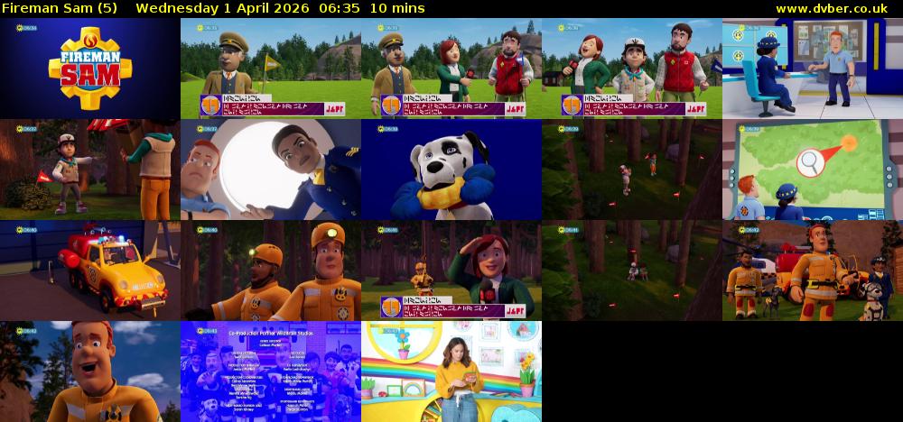 Fireman Sam (5) Wednesday 1 April 2026 06:35 - 06:45