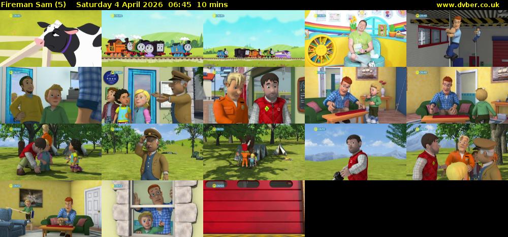 Fireman Sam (5) Saturday 4 April 2026 06:45 - 06:55
