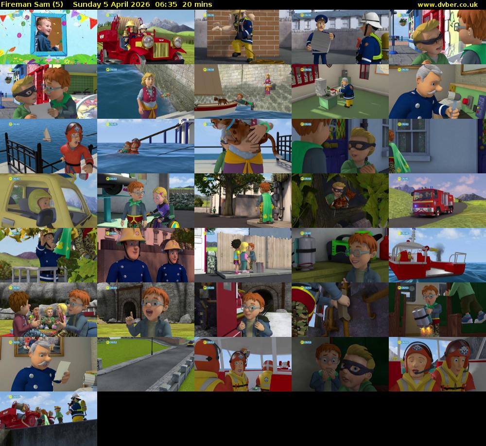 Fireman Sam (5) Sunday 5 April 2026 06:35 - 06:55