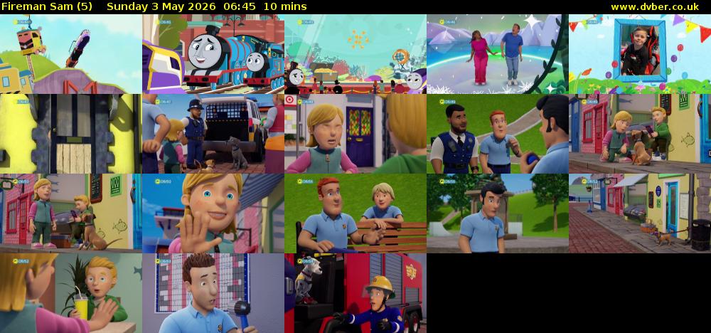 Fireman Sam (5) Sunday 3 May 2026 06:45 - 06:55