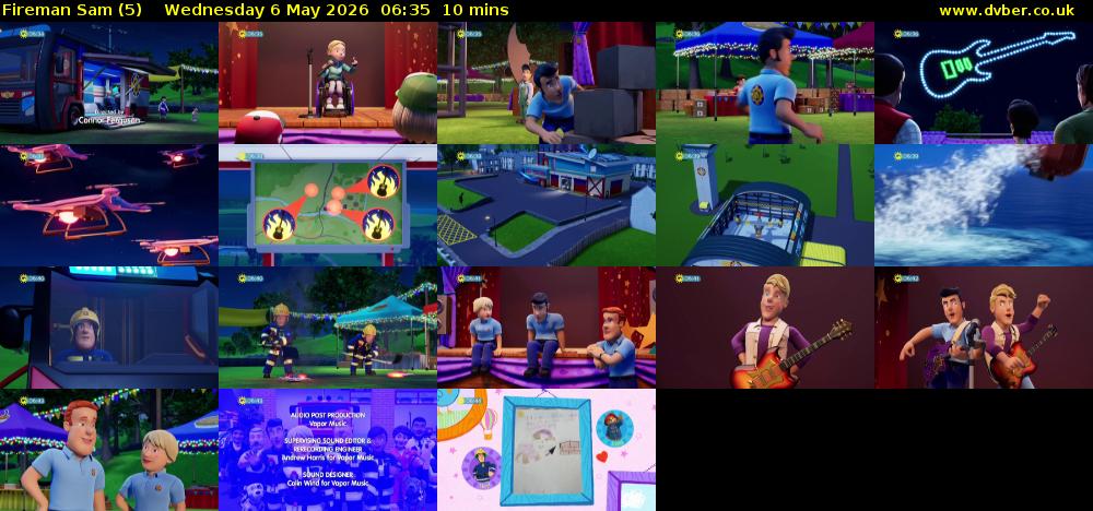 Fireman Sam (5) Wednesday 6 May 2026 06:35 - 06:45