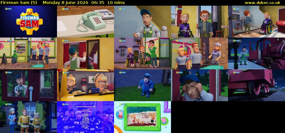 Fireman Sam (5) Monday 8 June 2026 06:35 - 06:45