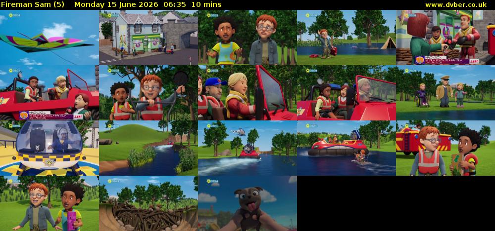 Fireman Sam (5) Monday 15 June 2026 06:35 - 06:45