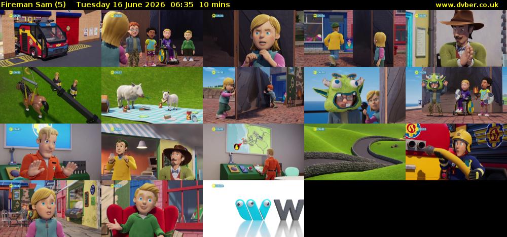 Fireman Sam (5) Tuesday 16 June 2026 06:35 - 06:45