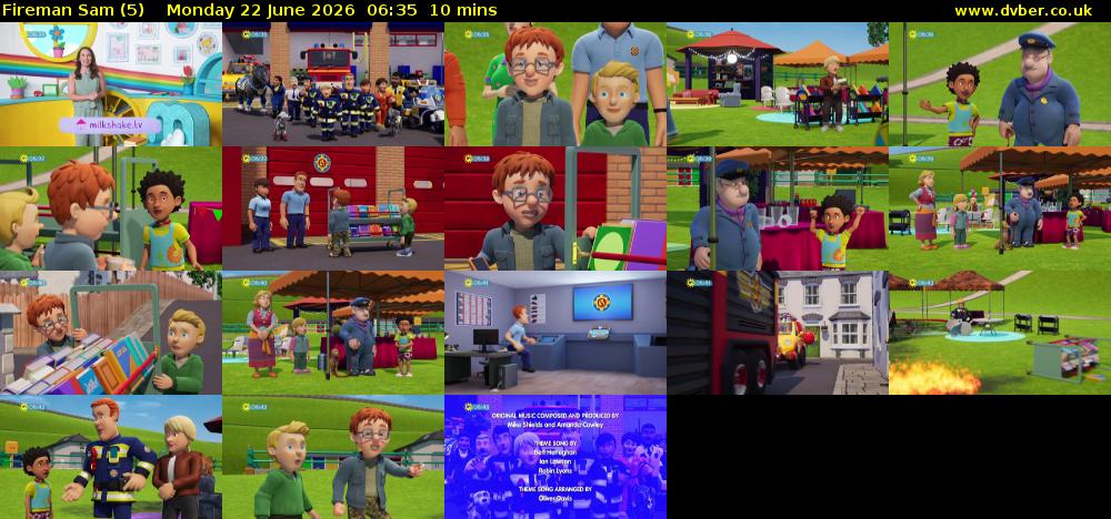 Fireman Sam (5) Monday 22 June 2026 06:35 - 06:45
