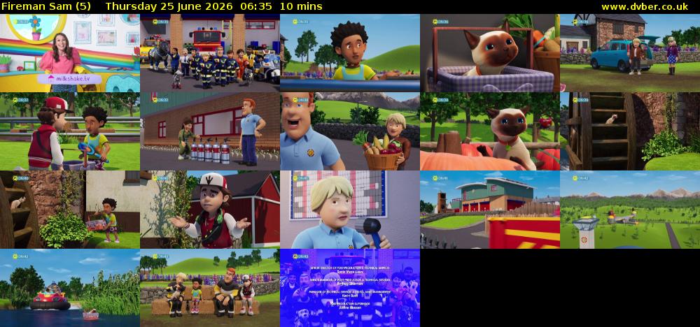 Fireman Sam (5) Thursday 25 June 2026 06:35 - 06:45