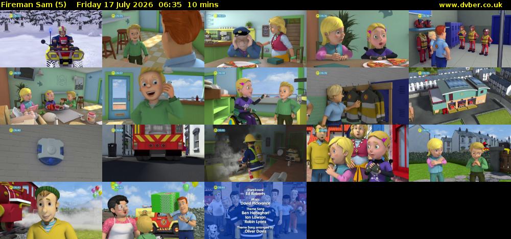 Fireman Sam (5) Friday 17 July 2026 06:35 - 06:45