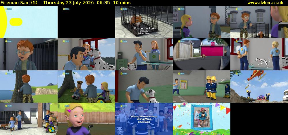 Fireman Sam (5) Thursday 23 July 2026 06:35 - 06:45