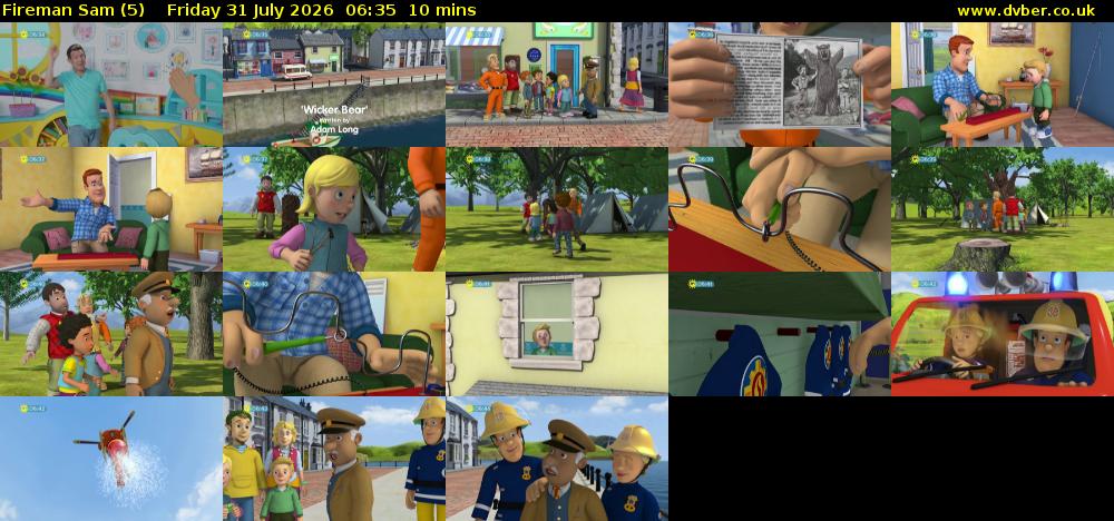 Fireman Sam (5) Friday 31 July 2026 06:35 - 06:45