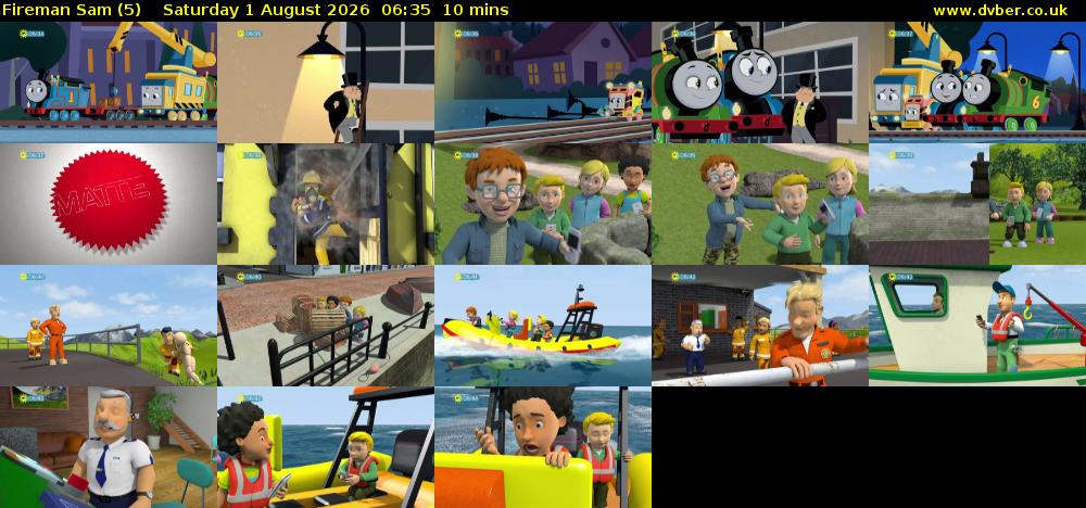 Fireman Sam (5) Saturday 1 August 2026 06:35 - 06:45