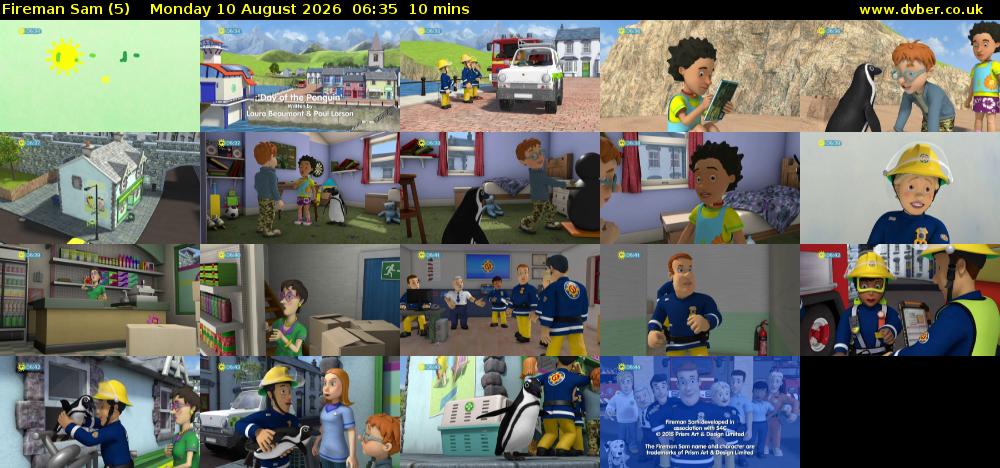 Fireman Sam (5) Monday 10 August 2026 06:35 - 06:45