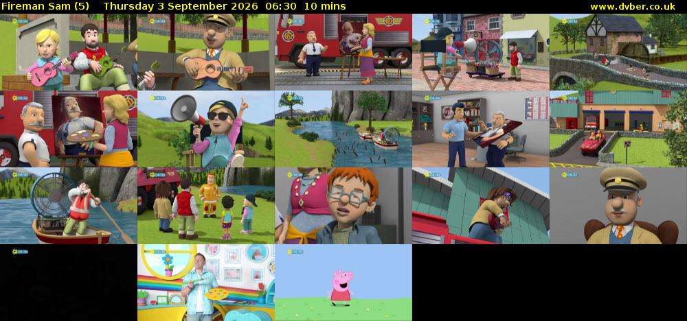Fireman Sam (5) Thursday 3 September 2026 06:30 - 06:40