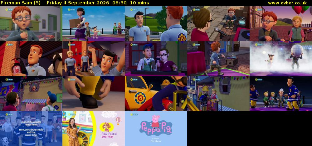 Fireman Sam (5) Friday 4 September 2026 06:30 - 06:40
