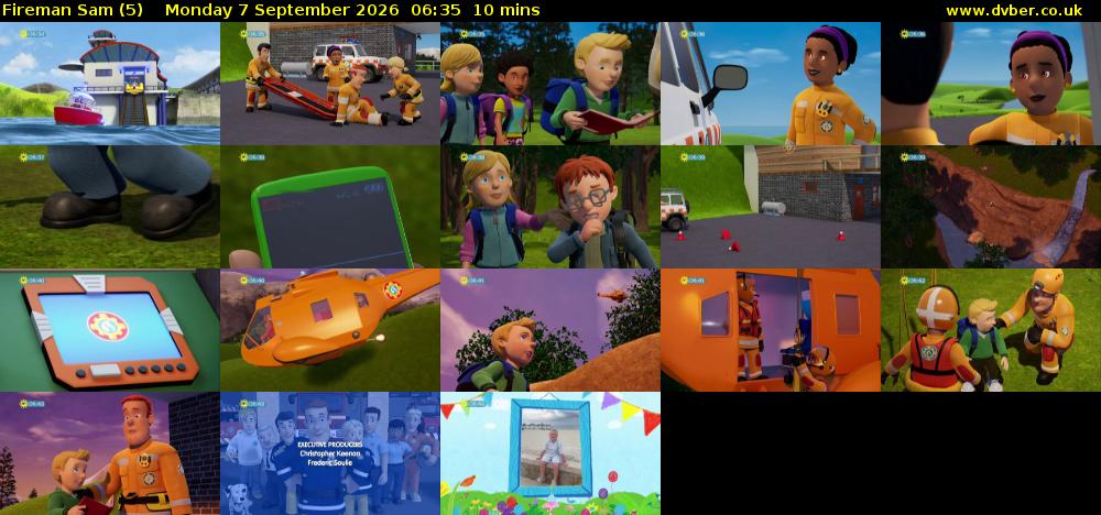 Fireman Sam (5) Monday 7 September 2026 06:35 - 06:45