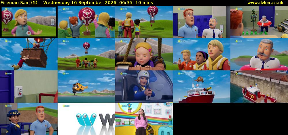 Fireman Sam (5) Wednesday 16 September 2026 06:35 - 06:45