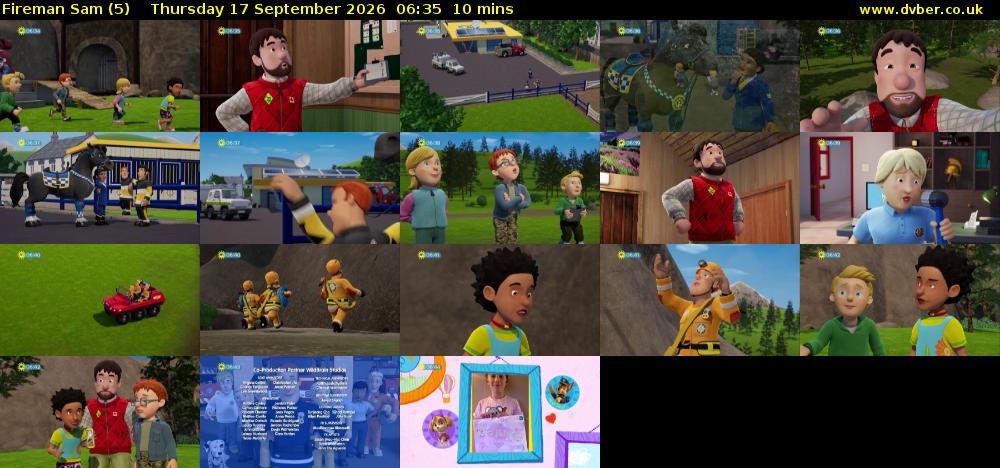 Fireman Sam (5) Thursday 17 September 2026 06:35 - 06:45