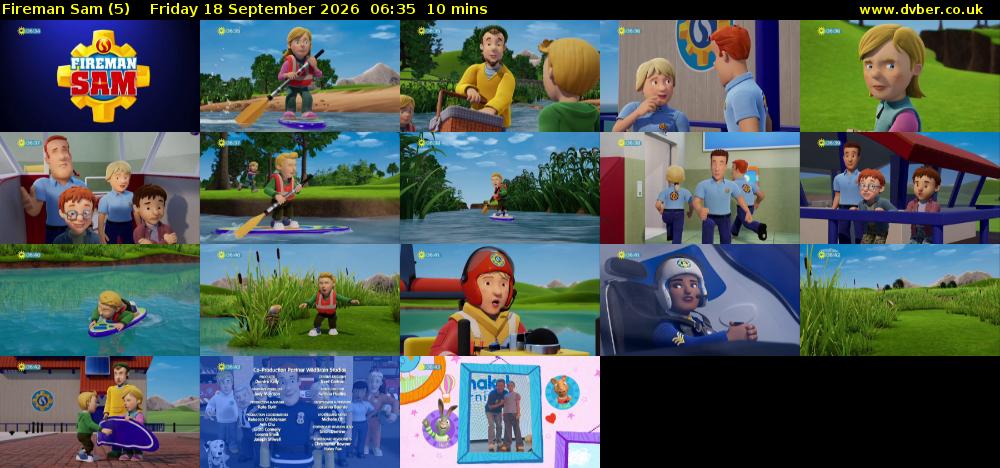 Fireman Sam (5) Friday 18 September 2026 06:35 - 06:45