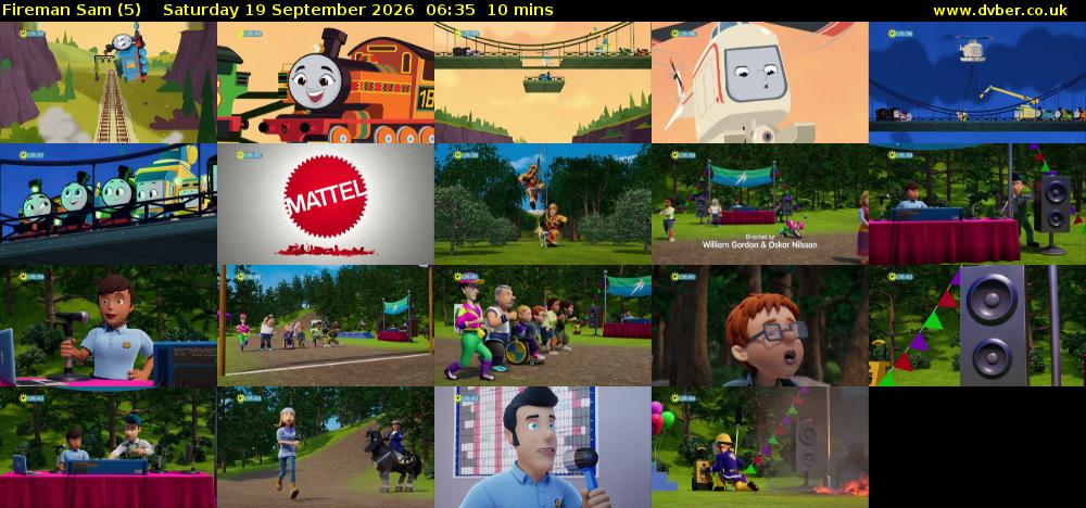 Fireman Sam (5) Saturday 19 September 2026 06:35 - 06:45