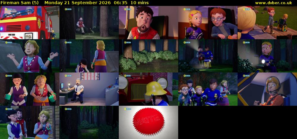 Fireman Sam (5) Monday 21 September 2026 06:35 - 06:45