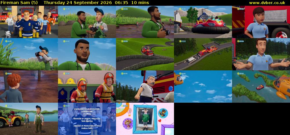 Fireman Sam (5) Thursday 24 September 2026 06:35 - 06:45