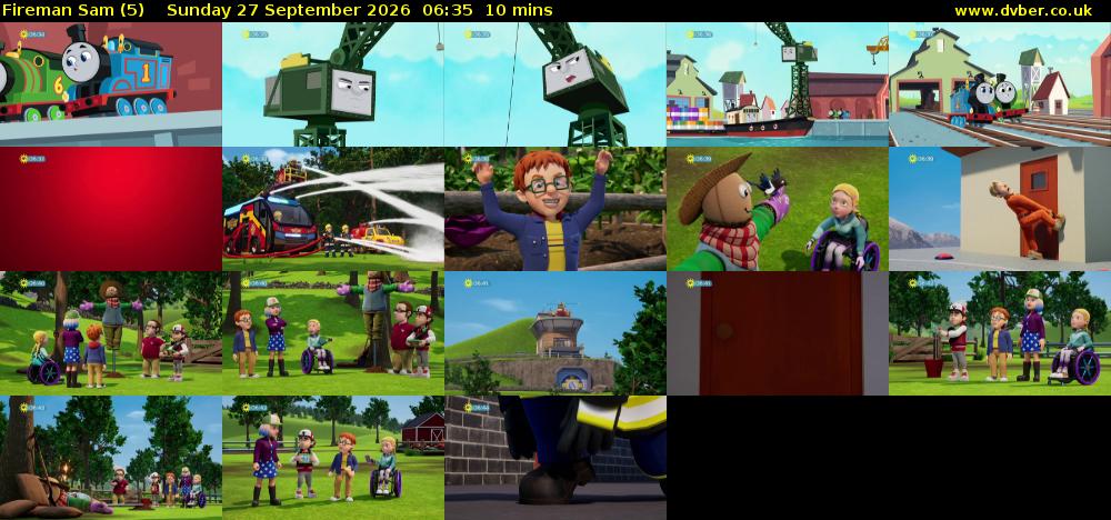 Fireman Sam (5) Sunday 27 September 2026 06:35 - 06:45