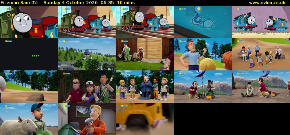 Fireman Sam (5) Sunday 4 October 2026 06:35 - 06:45