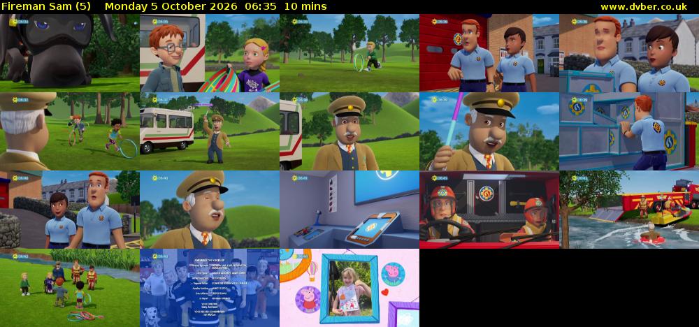 Fireman Sam (5) Monday 5 October 2026 06:35 - 06:45