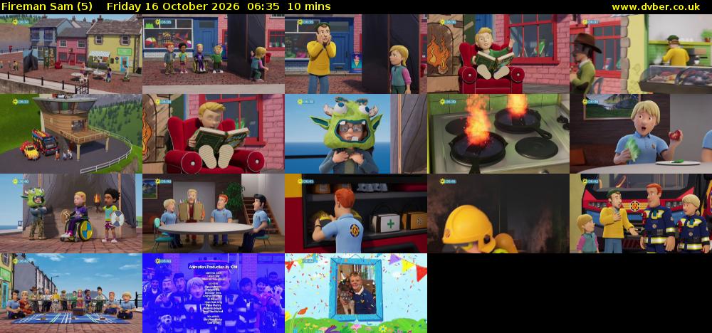 Fireman Sam (5) Friday 16 October 2026 06:35 - 06:45