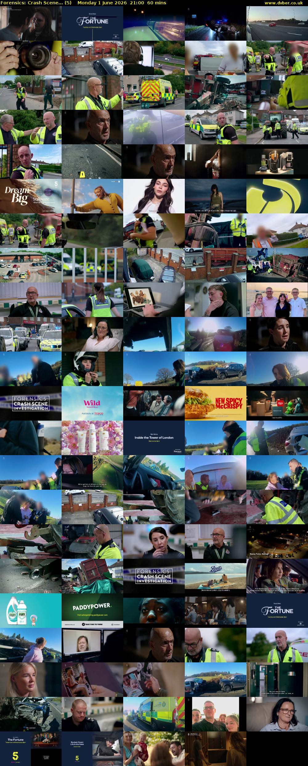 Forensics: Crash Scene... (5) Monday 1 June 2026 21:00 - 22:00