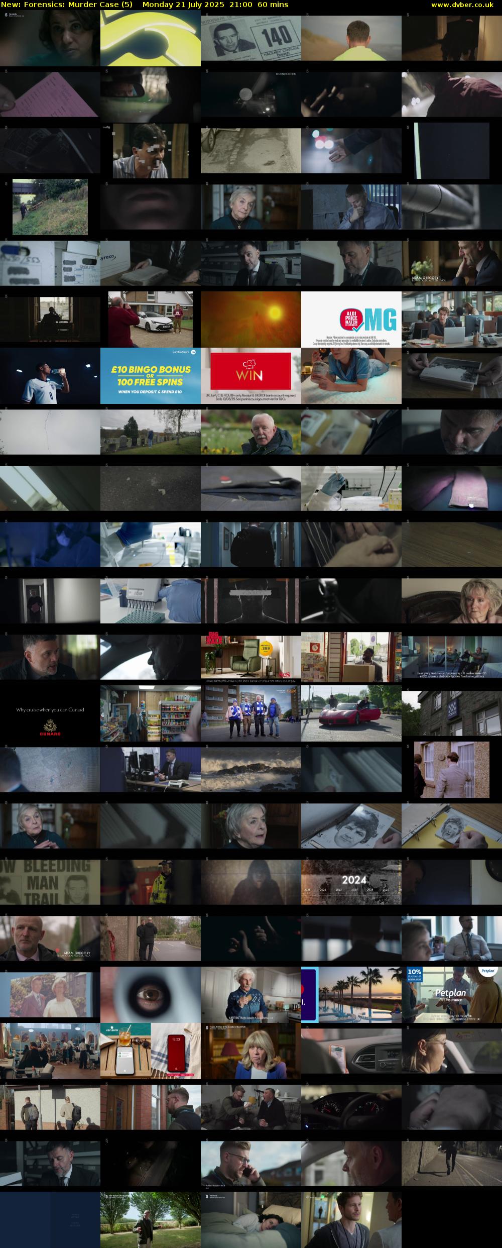 Forensics: Murder Case (5) Monday 21 July 2025 21:00 - 22:00