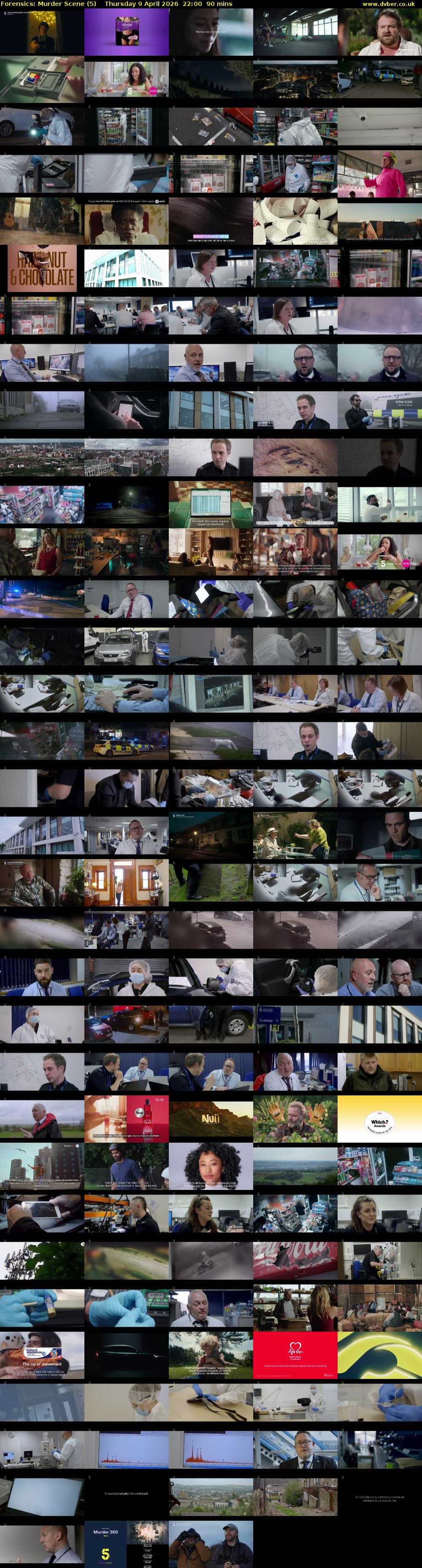 Forensics: Murder Scene (5) Thursday 9 April 2026 22:00 - 23:30