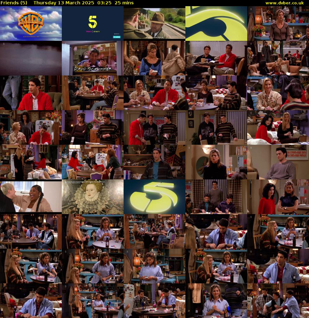 Friends (5) Thursday 13 March 2025 03:25 - 03:50