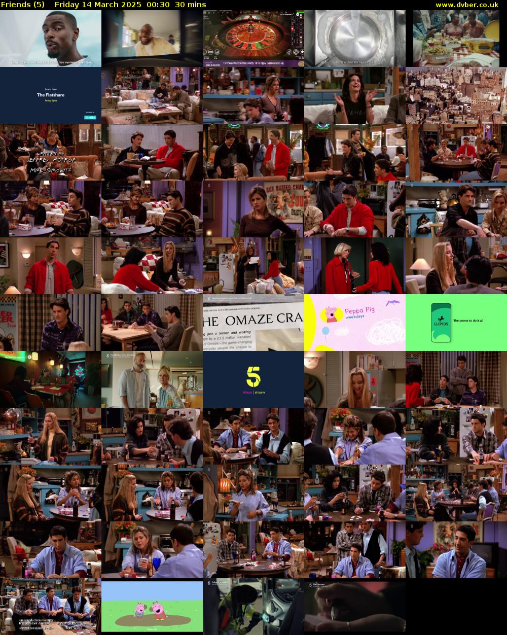 Friends (5) Friday 14 March 2025 00:30 - 01:00