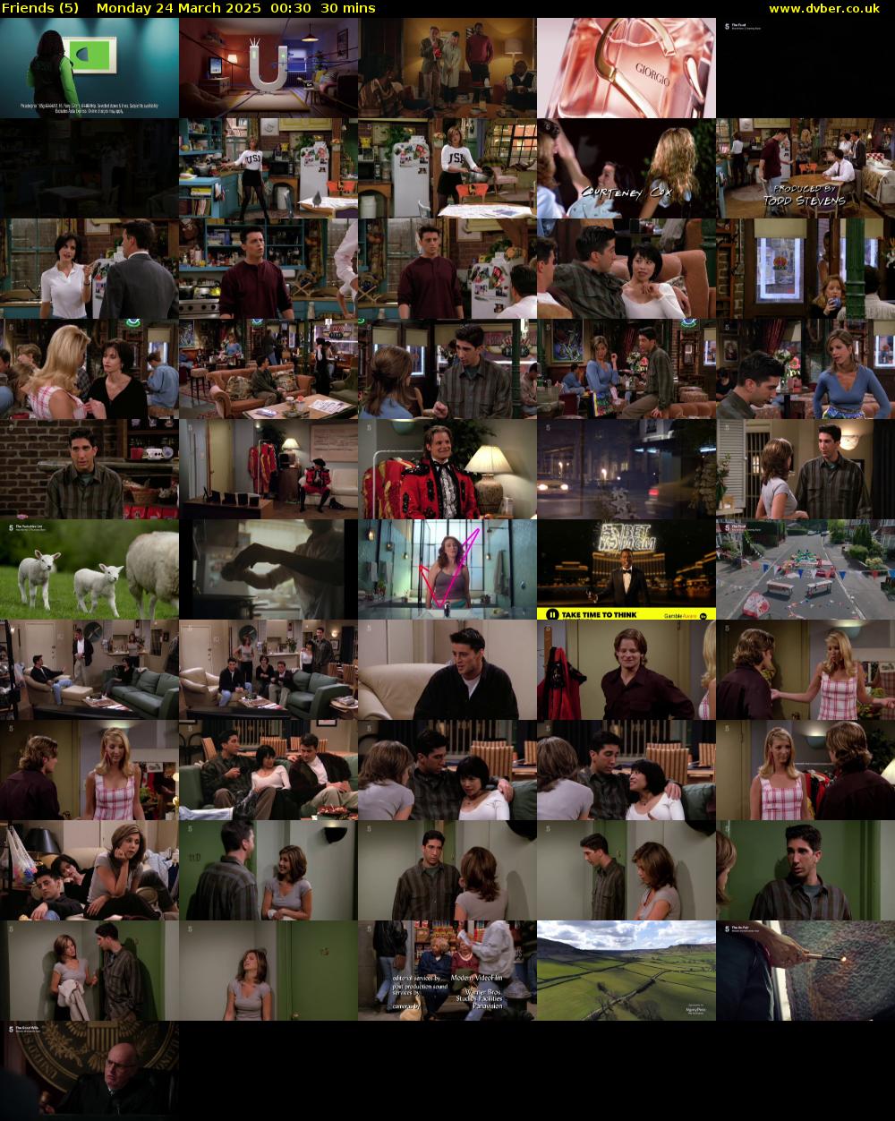Friends (5) Monday 24 March 2025 00:30 - 01:00