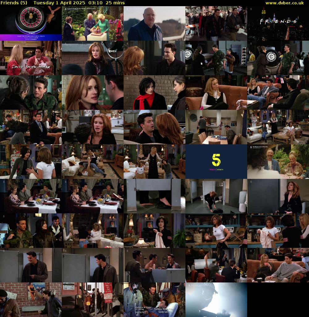 Friends (5) Tuesday 1 April 2025 03:10 - 03:35