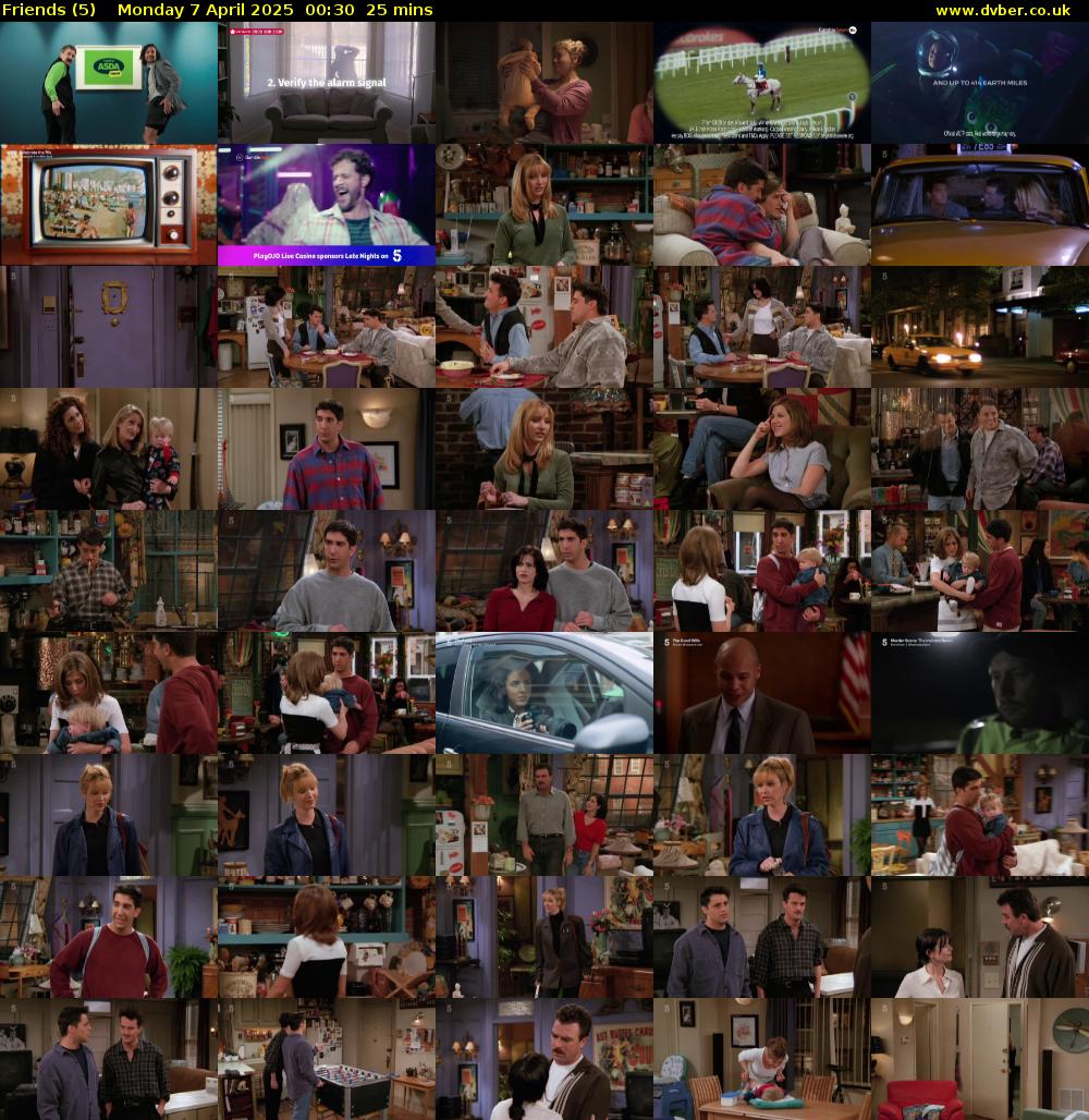 Friends (5) Monday 7 April 2025 00:30 - 00:55