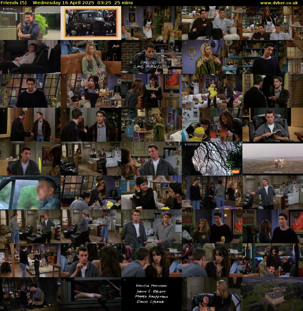 Friends (5) Wednesday 16 April 2025 03:25 - 03:50