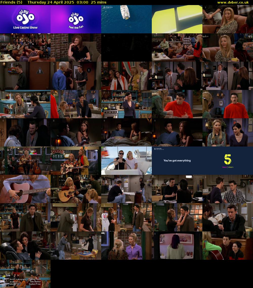 Friends (5) Thursday 24 April 2025 03:00 - 03:25