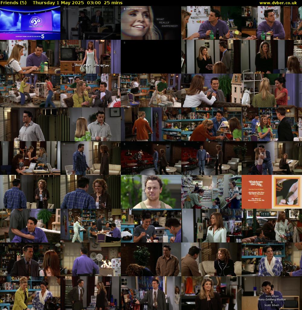 Friends (5) Thursday 1 May 2025 03:00 - 03:25