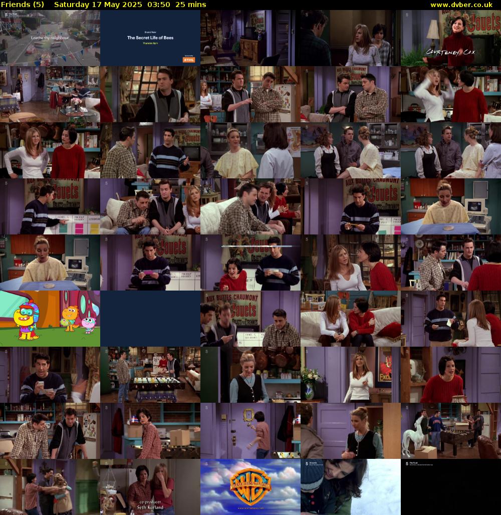 Friends (5) Saturday 17 May 2025 03:50 - 04:15